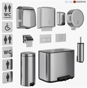 Bathroom accessories set 71 Jofel Brabantia BXG Katrin Viega